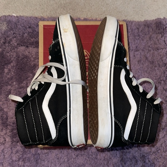 Vans Filmore Hi High Top Black/ White Sneakers Size 5 Unisex - Picture 10 of 16